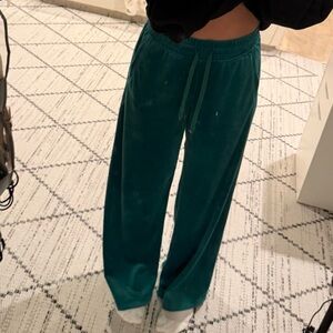 Aerie Teal Wide Leg Pants